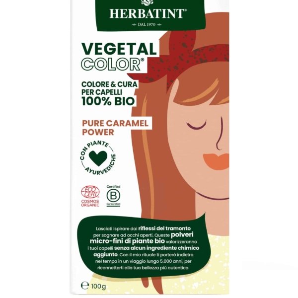 Īslaicīga efekta matu krāsa Herbatint, Kkarameļu Vegetal Color - Pure caramel power / Karameļu 100g. Īslaicīga efekta matu krāsa Herbatint, matu krāsa bērniem, tonējoša matu krāsa