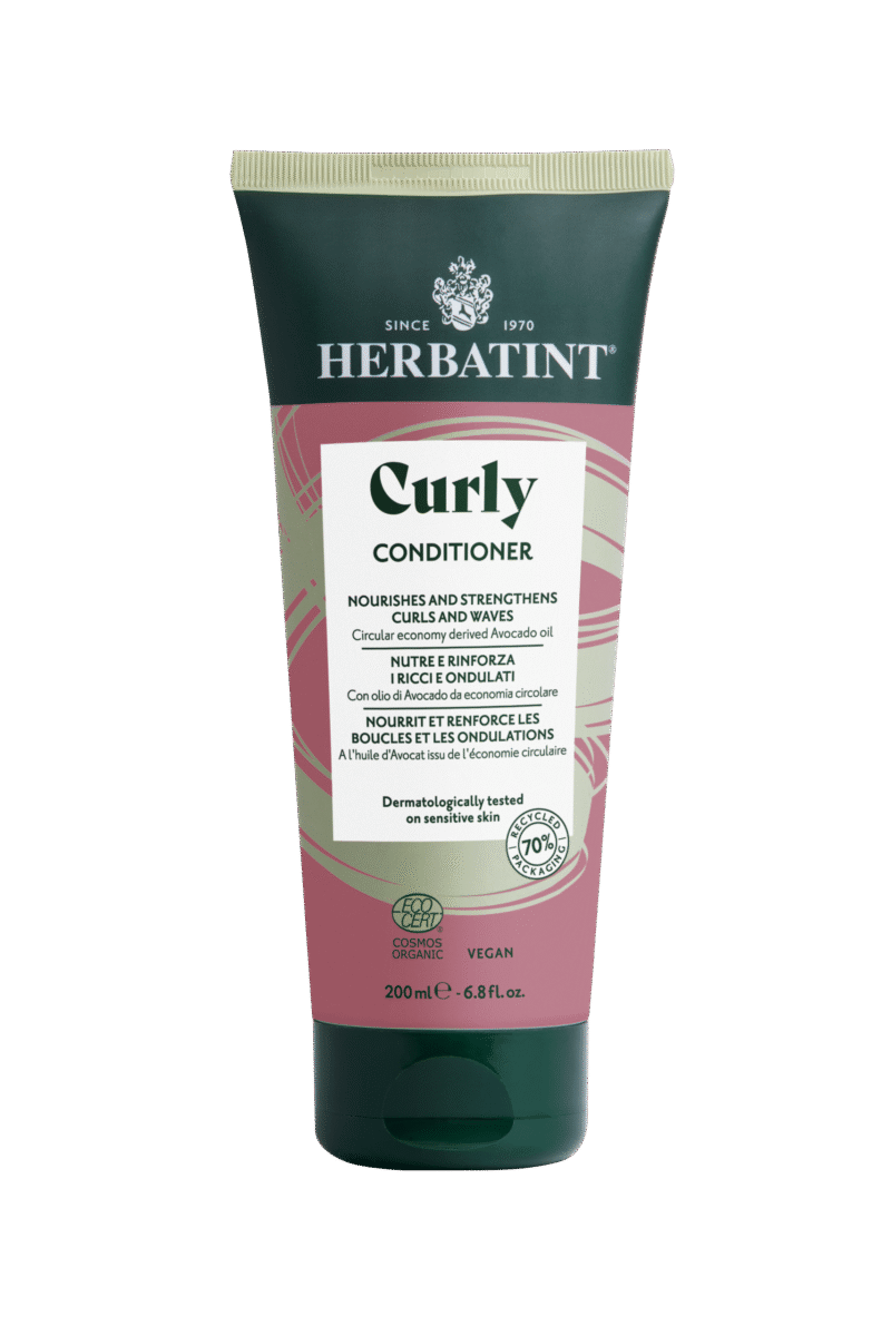 CURLY conditioner, matu kondicionieris sproganiem matiem no Herbatint.