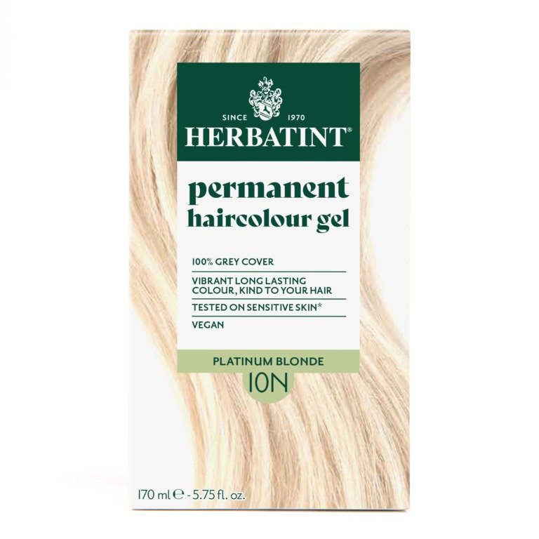 Matu krāsa Herbatint 10N Platinum blonde / Platīnblonda matu krāsa bez amonjaka, Matu krāsa sirmiem matiem