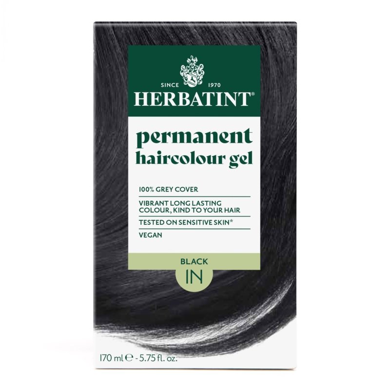 Herbatint 1N melna matu krāsa.