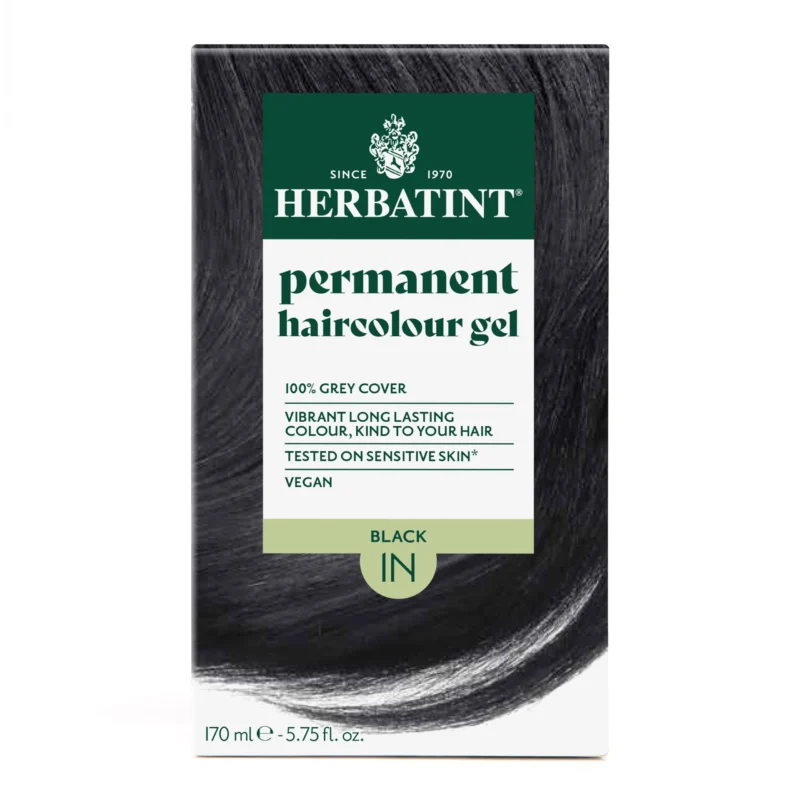 Herbatint 1N melna matu krāsa.