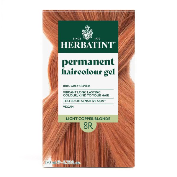 Matu krāsa Herbatint 8R Light copper blonde / Gaiši sarkanīgi blonda