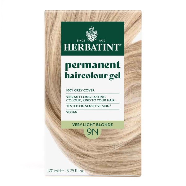 Matu krāsa Herbatint 9N Honey Blonde / Medus blonda, matu krāsa bez amonjaka, Matu krāsa sirmiem matiem.